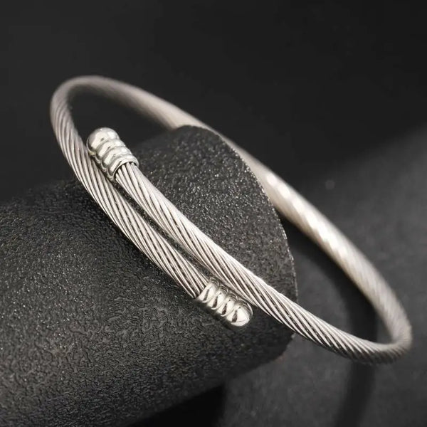Bracelet Homme Titane Tressé – Design Minimaliste & Élégant