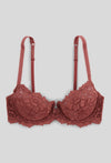 Soutien-gorge corbeille balconnet et Tanga CAMILLE en dentelle