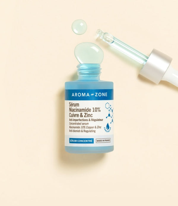 Sérum Concentré Niacinamide 10% + Cuivre & Zinc – 30 ml  Équilibre, éclat et pureté pour la peau