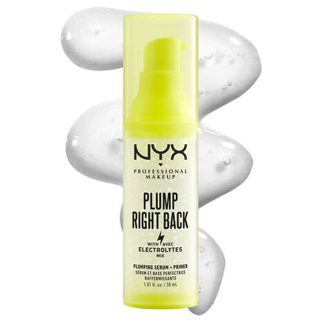 NYX Plump Right Back – Base + Sérum Repulpant aux Électrolytes (30 ml)
