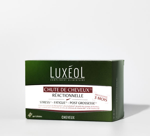 Luxéol - Chute de Cheveux Réactionnelle (Cure de 3 Mois)