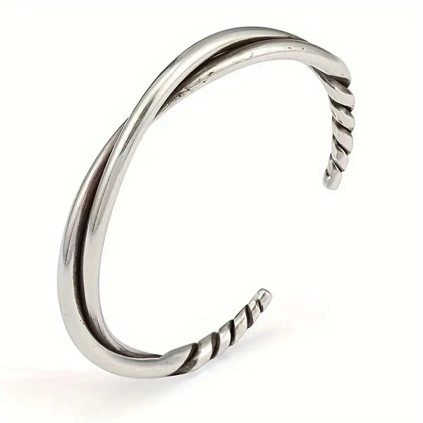 Bracelet en Fil Torsadé – Homme  Bracelet ouvert, design moderne et masculin