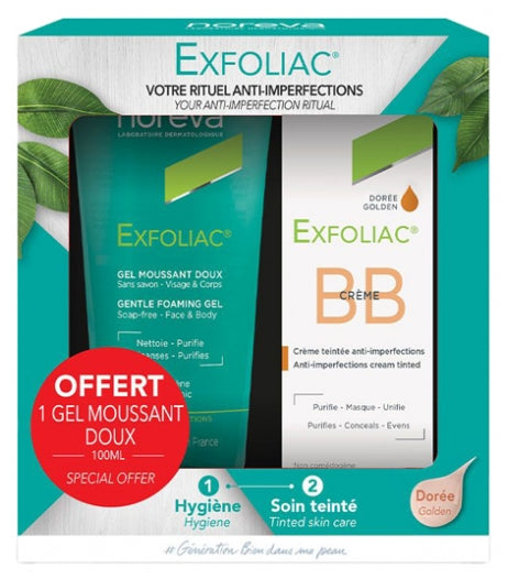 Exfoliac Coffret BB Crème 30 ml + Gel Moussant Doux 100 ml NOREVA